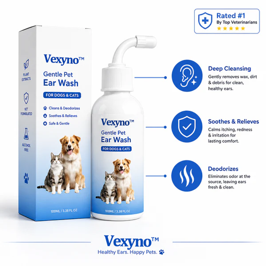 🐶🐱 Ear cleaner, Relieves itching in dogs & cats